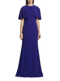Teri Jon By Rickie Freeman Capelet Crepe Column Gown -Rickie Freeman Sales 2022 unnamed file 1008