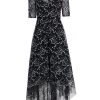 Teri Jon By Rickie Freeman Floral Bead-Embellished Midi-Dress -Rickie Freeman Sales 2022 unnamed file 1013