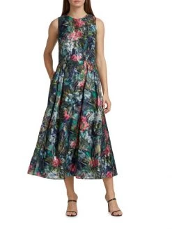 Teri Jon By Rickie Freeman Floral Jacquard A-Line Dress -Rickie Freeman Sales 2022 unnamed file 1021