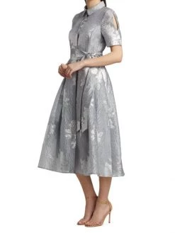 Teri Jon By Rickie Freeman Platinum Jacquard Belted Cocktail Dress 12 Teri Jon By Rickie Freeman Platinum Jacquard Belted Cocktail Dress -Rickie Freeman Sales 2022 unnamed file 1051