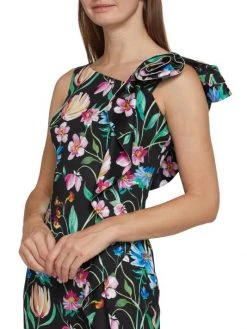 Teri Jon By Rickie Freeman Floral Asymmetric Cocktail Dress -Rickie Freeman Sales 2022 unnamed file 1060