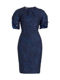 Teri Jon By Rickie Freeman Sequined Puff-Sleeve Sheath Dress Emerald -Rickie Freeman Sales 2022 unnamed file 108