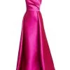 Teri Jon By Rickie Freeman One-Shoulder Satin Gown Hot Pink 2 Teri Jon By Rickie Freeman One-Shoulder Satin Gown Hot Pink -Rickie Freeman Sales 2022 unnamed file 1113
