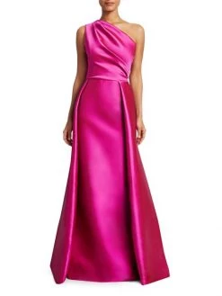 Teri Jon By Rickie Freeman One-Shoulder Satin Gown Hot Pink 13 Teri Jon By Rickie Freeman One-Shoulder Satin Gown Hot Pink -Rickie Freeman Sales 2022 unnamed file 1115