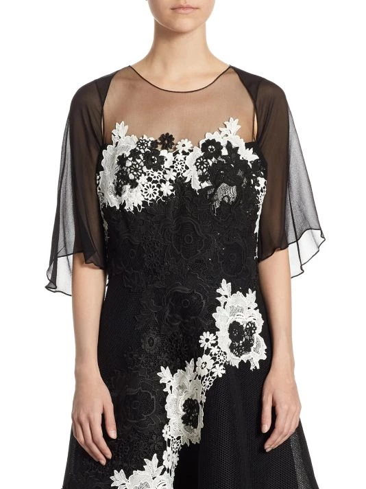 Teri Jon By Rickie Freeman Chiffon Shrug 4 Teri Jon By Rickie Freeman Chiffon Shrug - Image 3