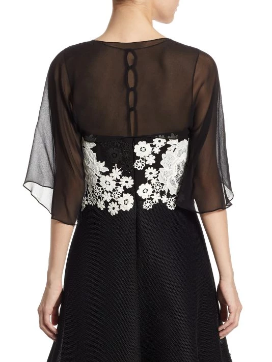 Teri Jon By Rickie Freeman Chiffon Shrug 6 Teri Jon By Rickie Freeman Chiffon Shrug - Image 5