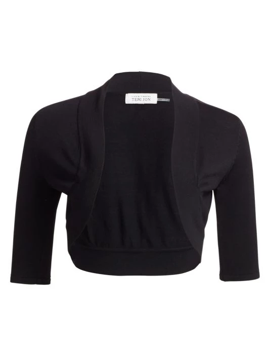 Teri Jon By Rickie Freeman Knit Shrug 3 Teri Jon By Rickie Freeman Knit Shrug