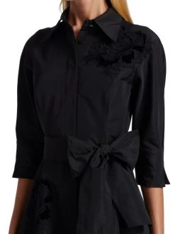 Teri Jon By Rickie Freeman Taffeta & Velvet Shirtdress 14 Teri Jon By Rickie Freeman Taffeta & Velvet Shirtdress -Rickie Freeman Sales 2022 unnamed file 114