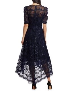 Teri Jon By Rickie Freeman Lace High-Low Dress Blush -Rickie Freeman Sales 2022 unnamed file 1142