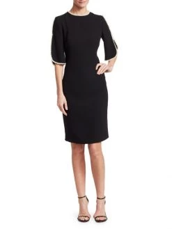 Teri Jon By Rickie Freeman Embellished Slit Sleeve Sheath Dress -Rickie Freeman Sales 2022 unnamed file 1150