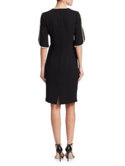 Teri Jon By Rickie Freeman Embellished Slit Sleeve Sheath Dress -Rickie Freeman Sales 2022 unnamed file 1152