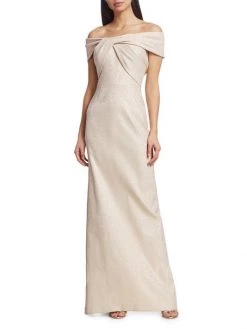 Teri Jon By Rickie Freeman Off-The-Shoulder Metallic Gown 11 Teri Jon By Rickie Freeman Off-The-Shoulder Metallic Gown -Rickie Freeman Sales 2022 unnamed file 1156