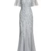 Teri Jon By Rickie Freeman Beaded Tulle Flutter-Sleeve Gown -Rickie Freeman Sales 2022 unnamed file 1175