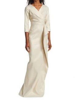 Teri Jon By Rickie Freeman Jacquard Crepe Column Gown -Rickie Freeman Sales 2022 unnamed file 1198