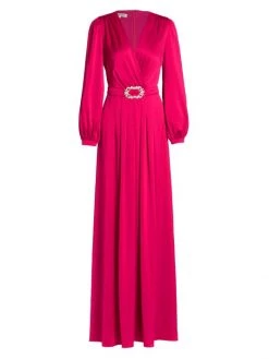 Teri Jon By Rickie Freeman Hammered Satin Belted Gown Fuchsia 8 Teri Jon By Rickie Freeman Hammered Satin Belted Gown Fuchsia -Rickie Freeman Sales 2022 unnamed file 1205
