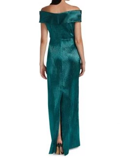 Teri Jon By Rickie Freeman Wavy Jacquard Off-The-Shoulder Gown -Rickie Freeman Sales 2022 unnamed file 1211