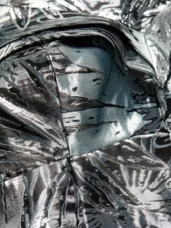 Teri Jon By Rickie Freeman Metallic Fan Print Off-The-Shoulder Gown -Rickie Freeman Sales 2022 unnamed file 1262