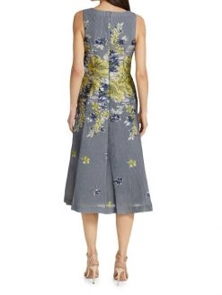 Teri Jon By Rickie Freeman Metallic Floral A-Line Dress -Rickie Freeman Sales 2022 unnamed file 1267