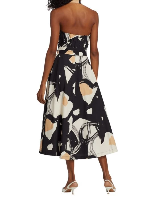 Teri Jon By Rickie Freeman Abstract Print Sleeveless Midi-Dress 7 Teri Jon By Rickie Freeman Abstract Print Sleeveless Midi-Dress - Image 5