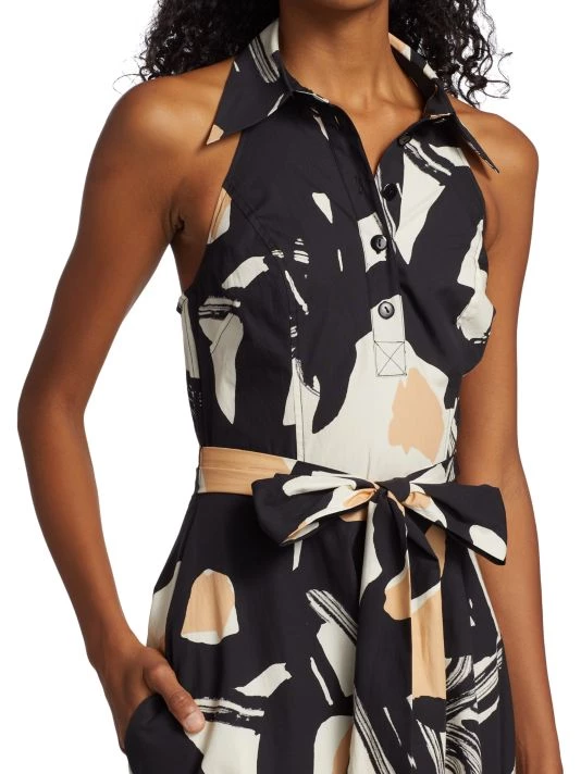 Teri Jon By Rickie Freeman Abstract Print Sleeveless Midi-Dress 8 Teri Jon By Rickie Freeman Abstract Print Sleeveless Midi-Dress - Image 6