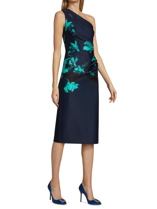 Teri Jon By Rickie Freeman One-Shoulder Dress 4 Teri Jon By Rickie Freeman One-Shoulder Dress - Image 2