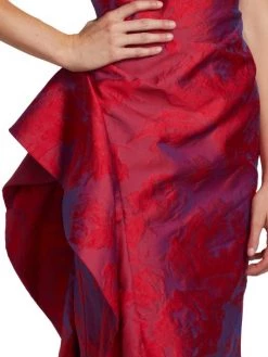 Teri Jon By Rickie Freeman Jacquard One-Shoulder Ruched Gown -Rickie Freeman Sales 2022 unnamed file 130