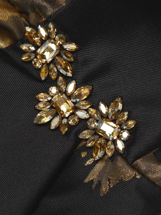 Teri Jon By Rickie Freeman One-Shoulder Jacquard Gown 9 Teri Jon By Rickie Freeman One-Shoulder Jacquard Gown - Image 7