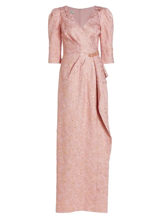 Teri Jon By Rickie Freeman Metallic Embellished Gown 3 Teri Jon By Rickie Freeman Metallic Embellished Gown