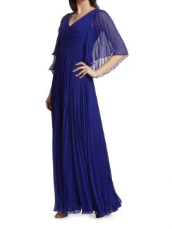Teri Jon By Rickie Freeman Plissé V-Neck Gown -Rickie Freeman Sales 2022 unnamed file 1350