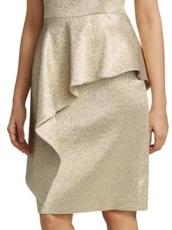 Teri Jon By Rickie Freeman Off-The-Shoulder Jacquard Peplum Sheath Dress -Rickie Freeman Sales 2022 unnamed file 1359