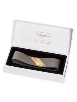 Balmain Hair Couture Standard Leather Headband Bronze -Rickie Freeman Sales 2022 unnamed file 1438