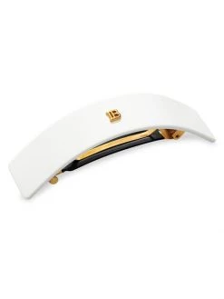 Balmain Hair Couture Logo "B" Large Hair Barrette