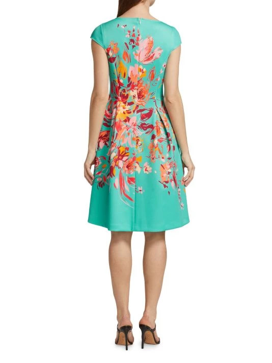 Teri Jon By Rickie Freeman Printed Scuba Dress 7 Teri Jon By Rickie Freeman Printed Scuba Dress - Image 5