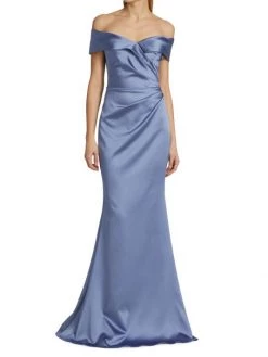 Teri Jon By Rickie Freeman Satin Off-The-Shoulder Gown -Rickie Freeman Sales 2022 unnamed file 156