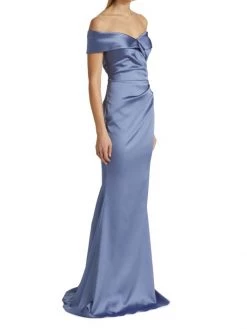 Teri Jon By Rickie Freeman Satin Off-The-Shoulder Gown -Rickie Freeman Sales 2022 unnamed file 157