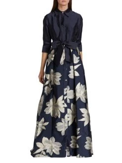 Teri Jon By Rickie Freeman Shirtwaist Floral Jacquard Gown -Rickie Freeman Sales 2022 unnamed file 177