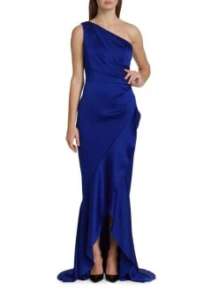 Teri Jon By Rickie Freeman Asymmetric Hammered Satin Gown -Rickie Freeman Sales 2022 unnamed file 205