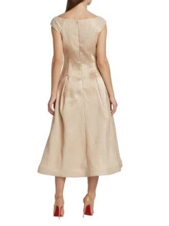 Teri Jon By Rickie Freeman Jacquard Tea-Length Gown 13 Teri Jon By Rickie Freeman Jacquard Tea-Length Gown -Rickie Freeman Sales 2022 unnamed file 214