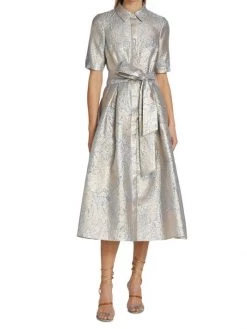 Teri Jon By Rickie Freeman Metallic Jacquard Cocktail Dress -Rickie Freeman Sales 2022 unnamed file 219