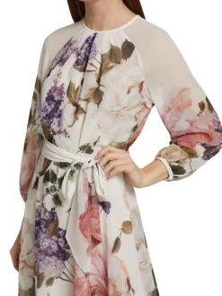 Teri Jon By Rickie Freeman Floral Tiewaist Cocktail Dress -Rickie Freeman Sales 2022 unnamed file 229