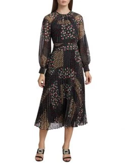 Teri Jon By Rickie Freeman Floral-Printed Chiffon Midi-Dress -Rickie Freeman Sales 2022 unnamed file 268