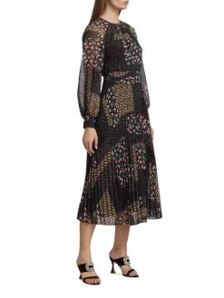 Teri Jon By Rickie Freeman Floral-Printed Chiffon Midi-Dress -Rickie Freeman Sales 2022 unnamed file 269