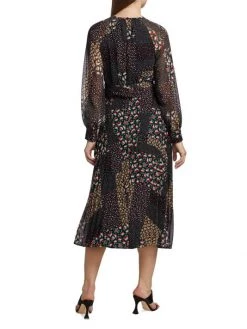 Teri Jon By Rickie Freeman Floral-Printed Chiffon Midi-Dress -Rickie Freeman Sales 2022 unnamed file 270