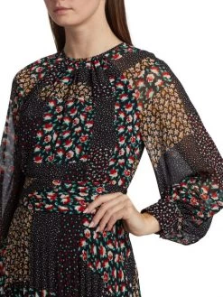 Teri Jon By Rickie Freeman Floral-Printed Chiffon Midi-Dress -Rickie Freeman Sales 2022 unnamed file 271