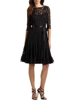Teri Jon By Rickie Freeman Lace Pintuck Dress Navy -Rickie Freeman Sales 2022 unnamed file 28