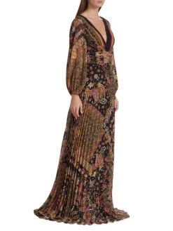 Teri Jon By Rickie Freeman Pleated Paisley Chiffon Gown 12 Teri Jon By Rickie Freeman Pleated Paisley Chiffon Gown -Rickie Freeman Sales 2022 unnamed file 318