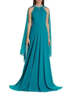 Teri Jon By Rickie Freeman Embellished Chiffon Cape Gown -Rickie Freeman Sales 2022 unnamed file 338