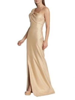 Teri Jon By Rickie Freeman One-Shoulder Metallic-Jacquard Gown -Rickie Freeman Sales 2022 unnamed file 346