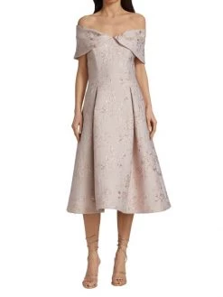 Teri Jon By Rickie Freeman Floral Jacquard Cocktail Dress -Rickie Freeman Sales 2022 unnamed file 359