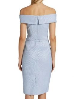Teri Jon By Rickie Freeman Off-The-Shoulder Ribbed Cocktail Dress -Rickie Freeman Sales 2022 unnamed file 375
